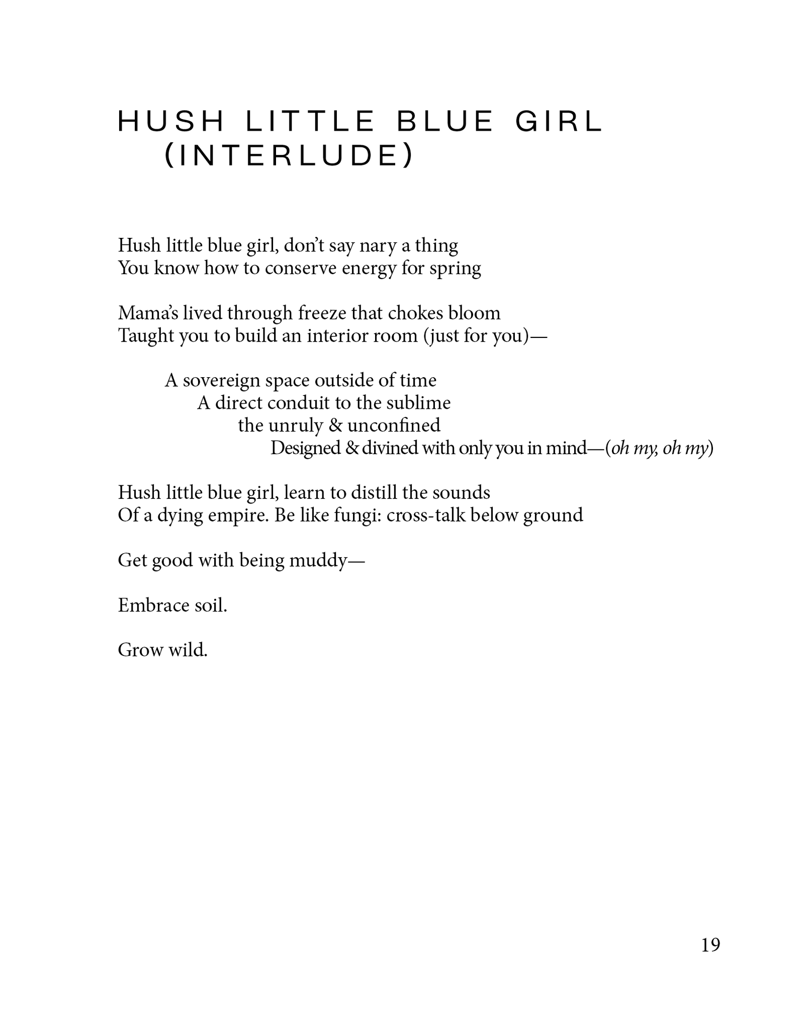 Little Girl Blue: Poems by Sequoia Maner – Host Publications